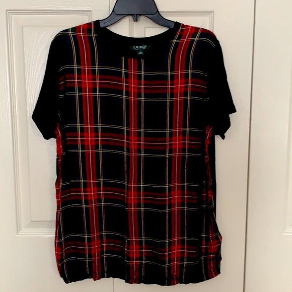 Lauren Ralph Lauren Tops - LAUREN Ralph Lauren 💕 plaid front top size L